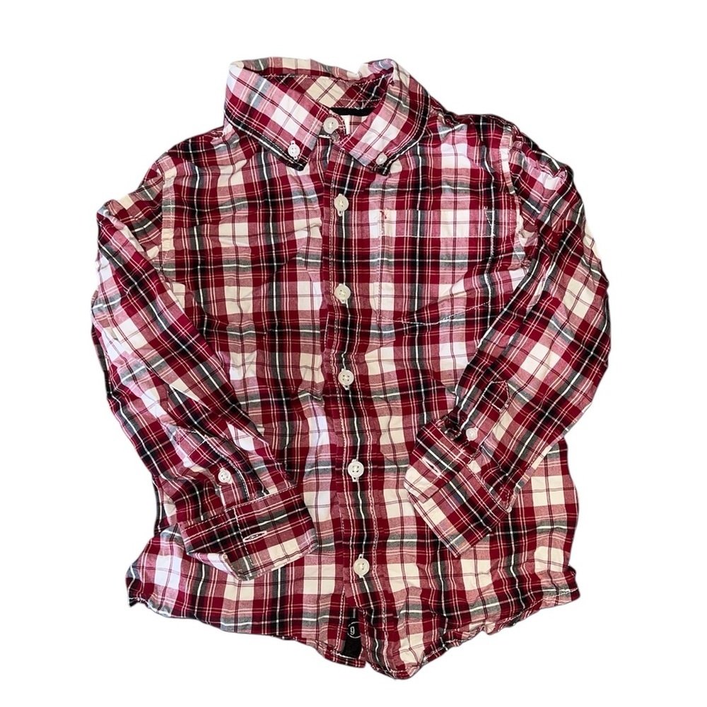 Gymboree Red Plaid Button Down Shirt